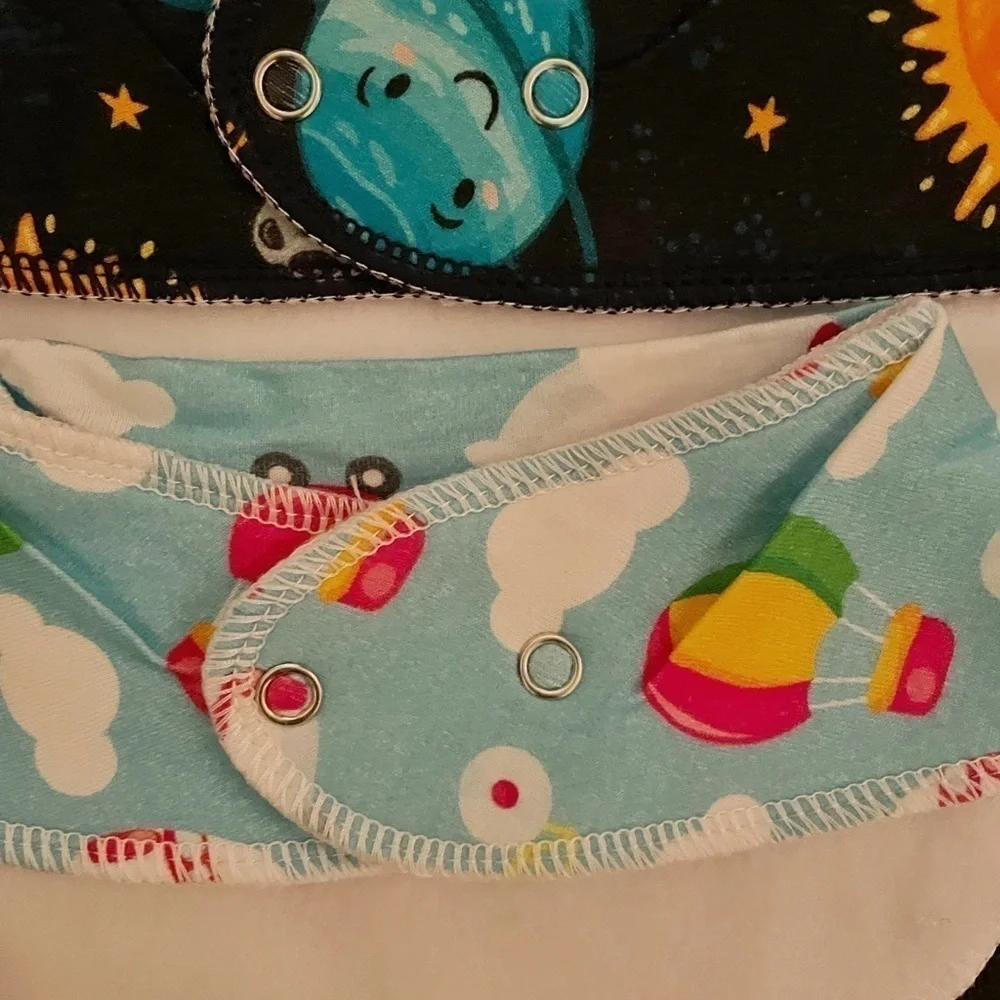 Baby cloth snap back bibs Bandanas